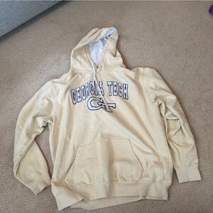 Colosseum Georgia Tech Cream Hoodie Sweatshirt
